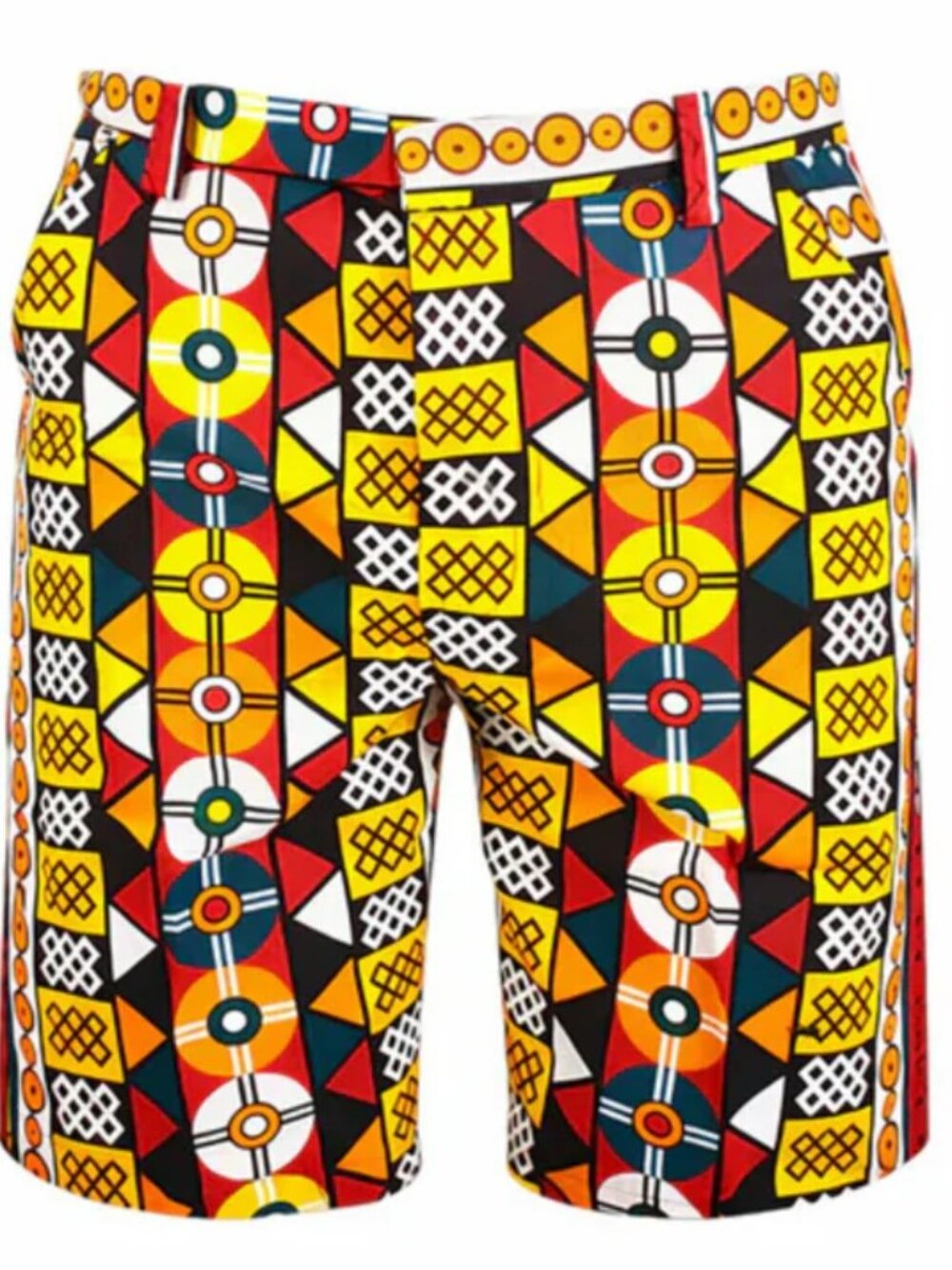 Geometric Ankara Shorts